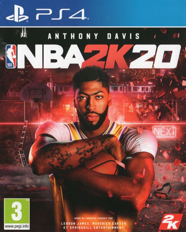 NBA 2K20 box art for Playstation 4
